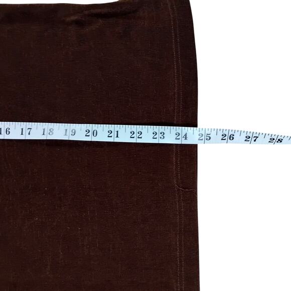 Donna Toran M Top 🤎 Brown Raglan Sleeve Stretchy Casual Side Slit Blouse - Picture 6 of 13